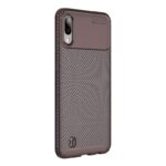 Samsung Galaxy M10 / A10 Θήκη Σιλικόνης Καφέ Carbon Fiber Silicone Case Brown