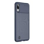 Samsung Galaxy M10 / A10 Θήκη Σιλικόνης Μπλε Carbon Fiber Silicone Case Blue