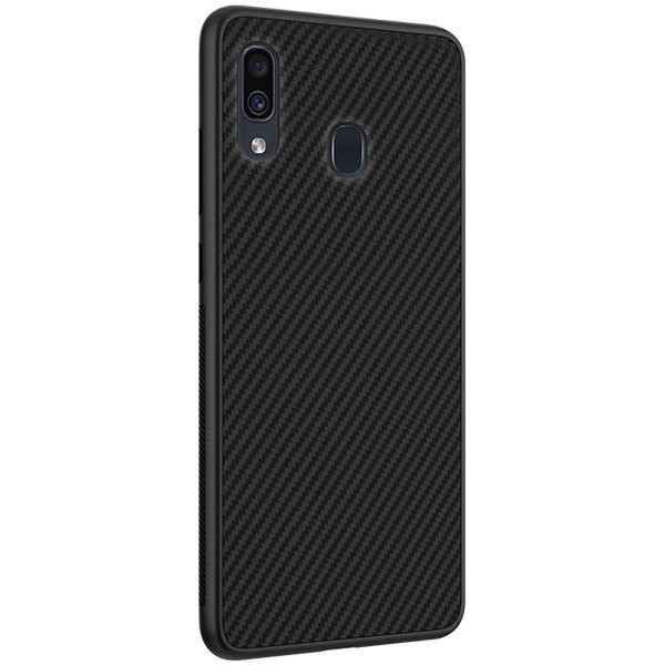 Samsung Galaxy A30 Θήκη Σιλικόνης Μαύρη Carbon Matt Silicone Case Black