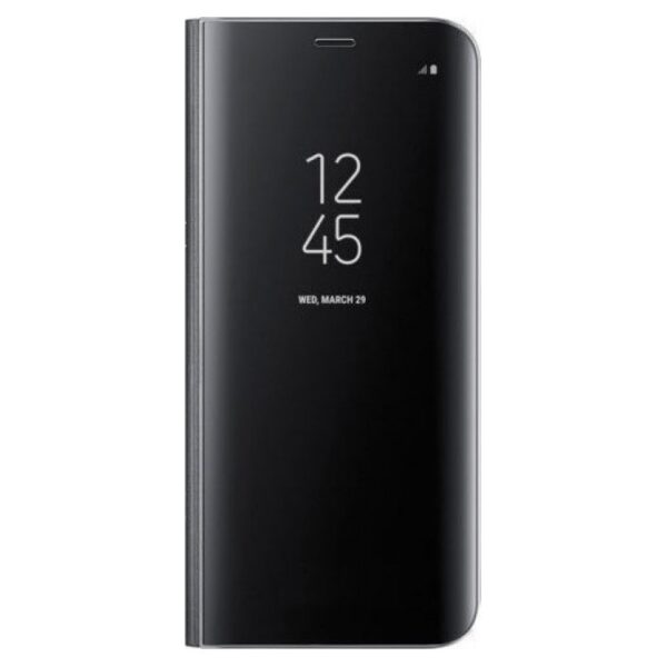 Samsung Galaxy A40 Θήκη Βιβλίο Μαύρο Clear View Stand Black