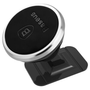 BASEUS Universal Μαγνητική Βάση Αυτ/του Ασημί 360-Degree Rotation Magnetic Car Phone Holder Silver (SUGENT-NT0S)