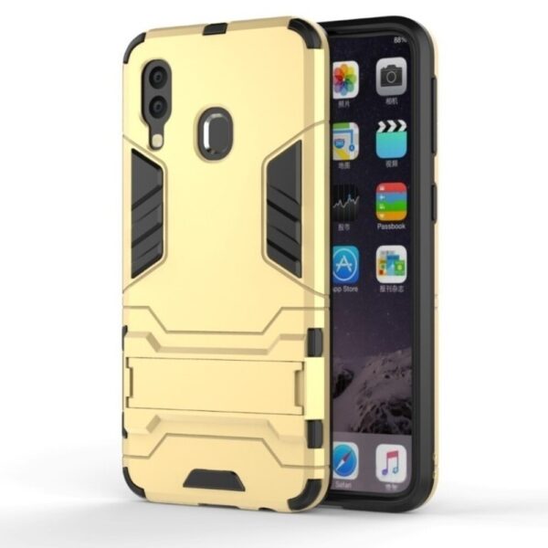 Forcell Samsung Galaxy A40 Shockproof Protective Θήκη Σκληρή - Gold