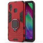 Samsung Galaxy A40 Θήκη Με Σταντ TPU Shockproof with Magnetic Ring Holder Red