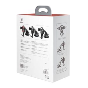 Βάση Αυτοκινήτου Baseus Osculum Gravity Car Mount (SUYL-XP09) Black/Red