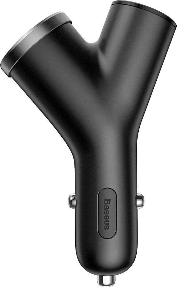 Baseus Φορτιστής Αυτοκινήτου Μαύρος Συνολικής Έντασης 3.4A με Θύρες: 2xUSB 1xΑναπτήρα CCALL-YX01