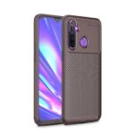 Θήκη Σιλικόνης Xiaomi Redmi Note 8 / Note 8 2021 Καφέ Carbon Fiber Silicone Case Brown