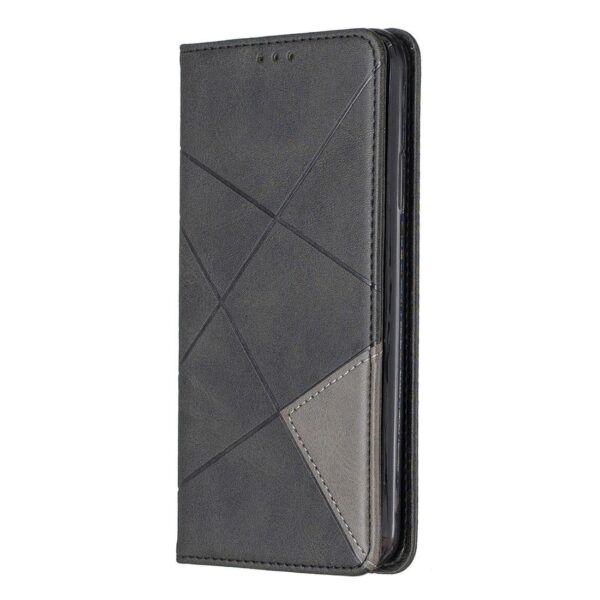 Θήκη iPhone 11 Pro Max Βιβλίο Μαύρο Rhombus Texture Horizontal Flip Magnetic Leather Case Black