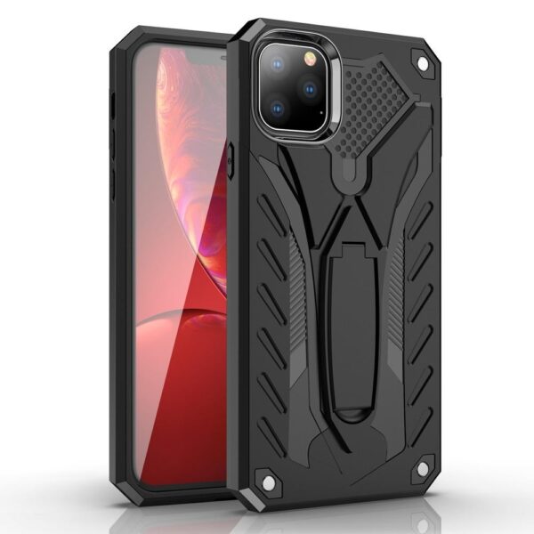 Θήκη iPhone 11 Pro Με Σταντ Shockproof TPU + PC Protective Case with Holder Black