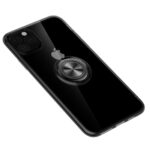Θήκη iPhone 11 Pro Max Με Σταντ Ultra-thin TPU Protective Case With 360 Degree Rotation Holder Black