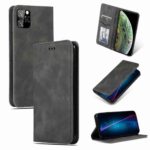 Θήκη Βιβλίο iPhone 11 Pro Retro Skin Feel Business Magnetic Horizontal Flip Leather Case Dark Grey