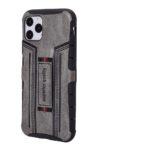 Θήκη iPhone 11 Pro Four-Corner Shockproof Paste Skin TPU Protective Case with Card Slots Grey