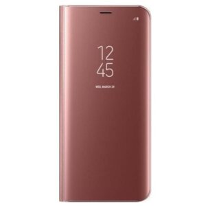 Θήκη Βιβλίο Xiaomi Redmi 8A Χρυσό - Ροζ Clear View Stand Rose - Gold