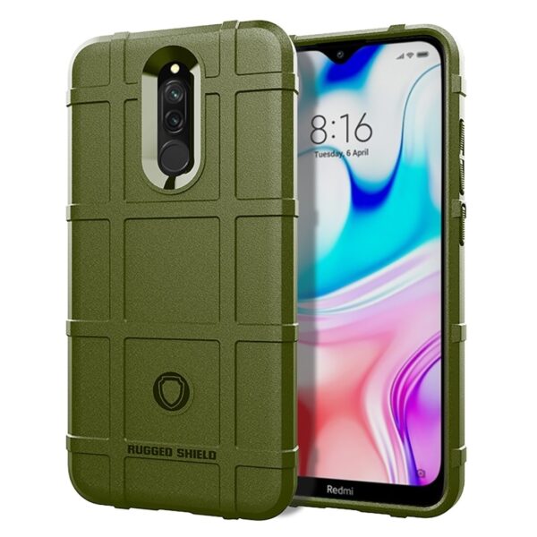 Θήκη Xiaomi Redmi 8 Σιλικόνης Πράσινη Full Coverage Shockproof TPU Silicone Case Green