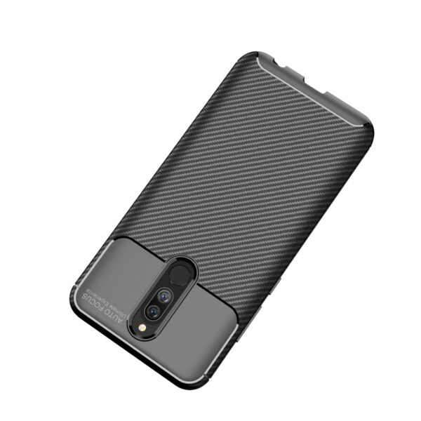 Θήκη Xiaomi Redmi 8 Σιλικόνης Μαύρη Carbon Fiber Texture Shockproof Silicone Case Black