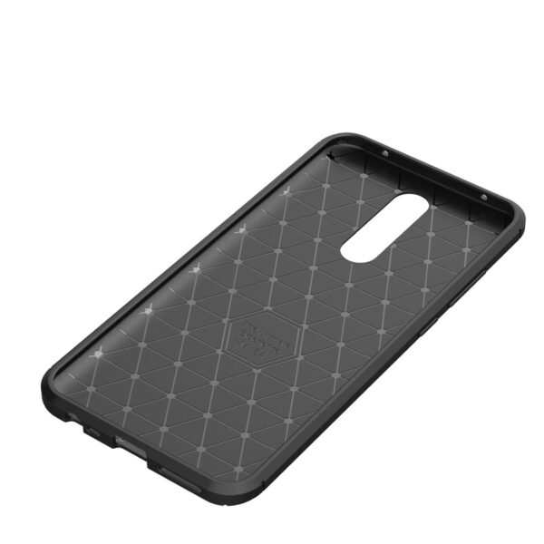 Θήκη Xiaomi Redmi 8 Σιλικόνης Μαύρη Carbon Fiber Texture Shockproof Silicone Case Black