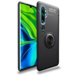 Θήκη Xiaomi Mi Note 10 / 10 Pro Σιλικόνης Μαύρη LENUO Shockproof TPU with Invisible Holder Black