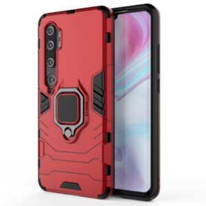 Σκληρή Θήκη Xiaomi Mi Note 10 / 10 Pro Κόκκινη Με Σταντ TPU Shockproof with Magnetic Ring Holder Red