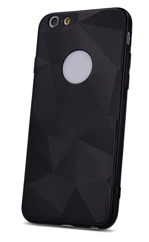 Forcell Samsung Galaxy A20e Matte Geometric Θήκη Σιλικόνης - Black