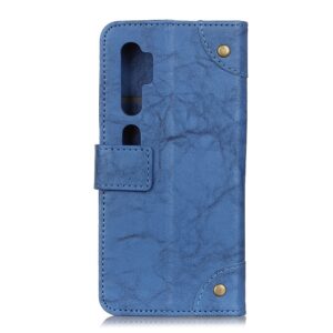 Θήκη Xiaomi Mi Note 10 / 10 Pro Βιβλίο Μπλε Copper Buckle Texture Horizontal Flip Leather Case with Holder & Card Slots