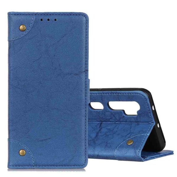 Θήκη Xiaomi Mi Note 10 / 10 Pro Βιβλίο Μπλε Copper Buckle Texture Horizontal Flip Leather Case with Holder & Card Slots