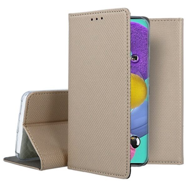 Θήκη Samsung Galaxy A51 4G Βιβλίο Χρυσό Book Case Smart Magnet Telone Gold