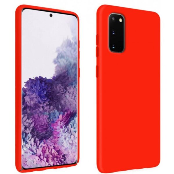 Vennus Samsung Galaxy S20 Real Smooth Θήκη Σιλικόνης - Red