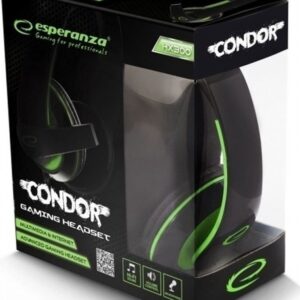 Esperanza Condor Gaming Ηeadphones with Microphone – Πράσινο EGH300G (5901299922408)