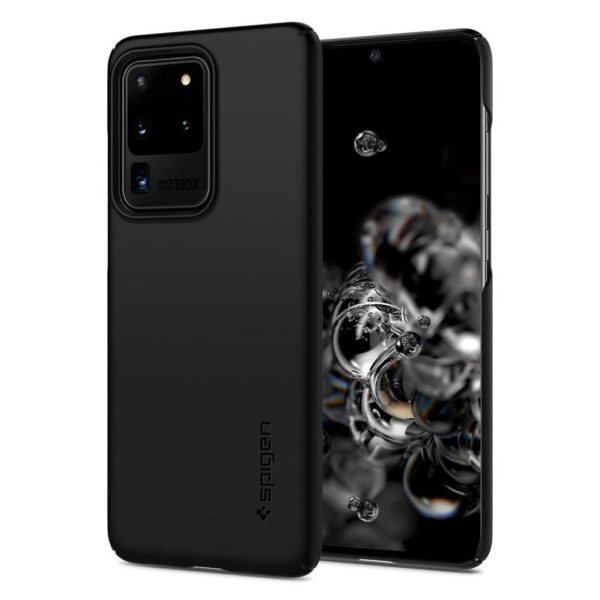 Θήκη Samsung Galaxy S20 Ultra Μαύρη Spigen Thin Fit Back Cover Black ACS00708 Θήκη Samsung Galaxy S20 Ultra Μαύρη Spigen Thin Fit Back Cover Black ACS00708
