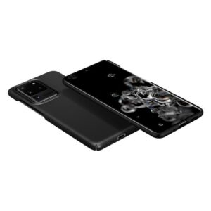 Θήκη Samsung Galaxy S20 Ultra Μαύρη Spigen Thin Fit Back Cover Black ACS00708