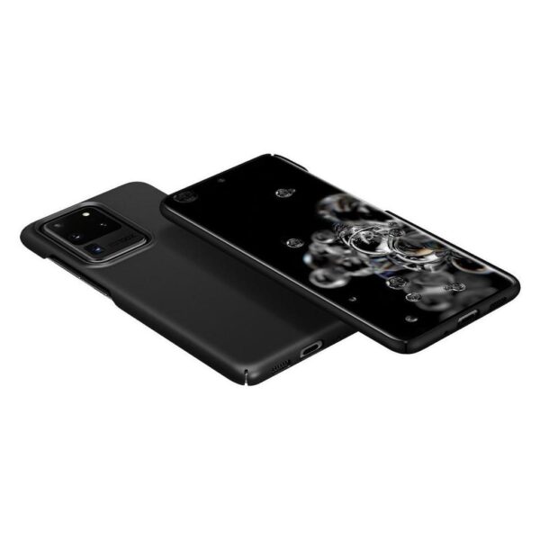 Θήκη Samsung Galaxy S20 Ultra Μαύρη Spigen Thin Fit Back Cover Black ACS00708
