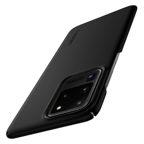 Θήκη Samsung Galaxy S20 Ultra Μαύρη Spigen Thin Fit Back Cover Black ACS00708