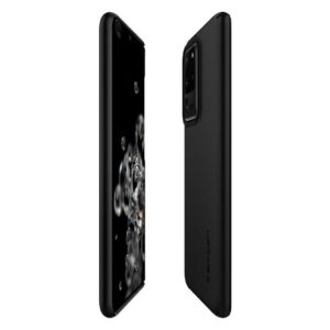 Θήκη Samsung Galaxy S20 Ultra Μαύρη Spigen Thin Fit Back Cover Black ACS00708