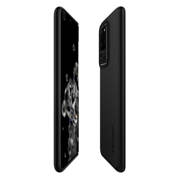 Θήκη Samsung Galaxy S20 Ultra Μαύρη Spigen Thin Fit Back Cover Black ACS00708