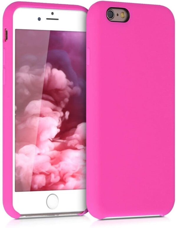 Θήκη iPhone 6 / 6s Σιλικόνης Φούξια Vennus Real Smooth Silicone Case Fuchsia