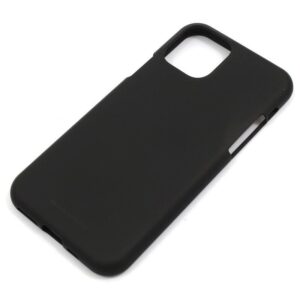 Θήκη iPhone 11 Pro Σιλικόνης Μαύρη Goospery Soft Feeling Silicone Case Black (8809684927397)