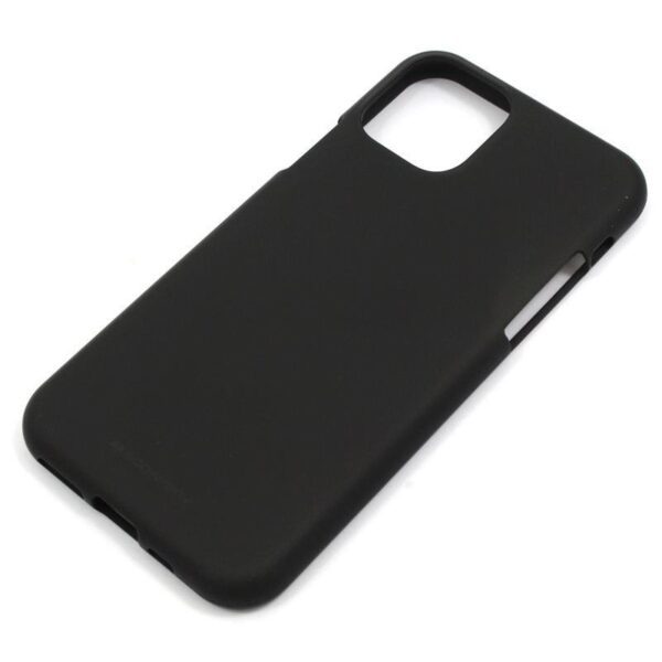 Θήκη iPhone 11 Pro Σιλικόνης Μαύρη Goospery Soft Feeling Silicone Case Black (8809684927397)