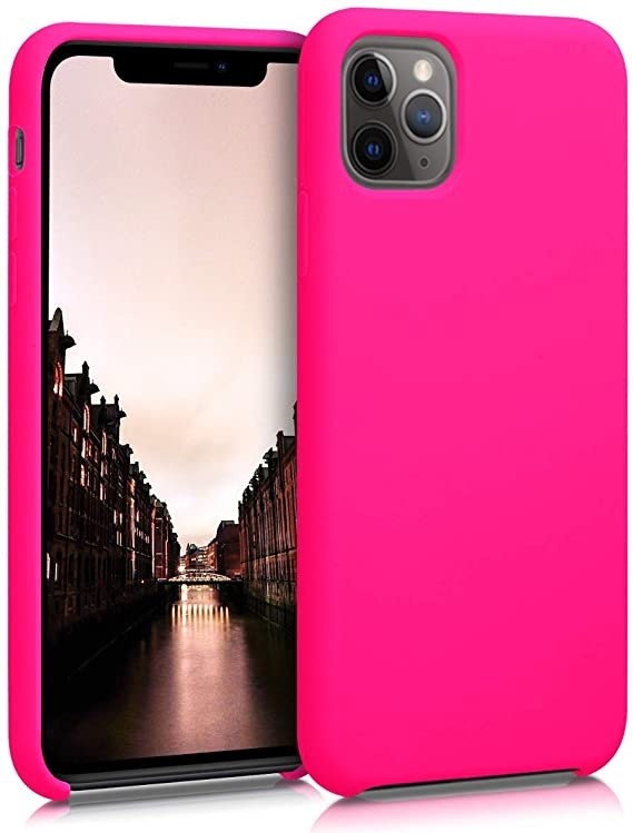 Θήκη iPhone 11 Pro Σιλικόνης Φούξια Vennus Real Smooth Silicone Case Fuchsia
