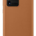 Original Samsung Galaxy S20 Ultra Leather Cover Θήκη Δερμάτινη - Brown EF-VG988LAEGEU
