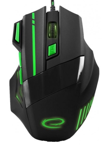 Esperanza Wolf Gaming Ποντίκι Ενσύρματο Μαύρο / Πράσινο 7 Keys 2400dpi EGM201G Esperanza Wolf Gaming Ποντίκι Ενσύρματο Μαύρο / Πράσινο 7 Keys 2400dpi EGM201G