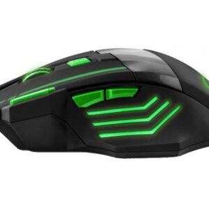 Esperanza Wolf Gaming Ποντίκι Ενσύρματο Μαύρο / Πράσινο 7 Keys 2400dpi EGM201G