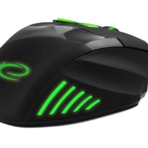 Esperanza Wolf Gaming Ποντίκι Ενσύρματο Μαύρο / Πράσινο 7 Keys 2400dpi EGM201G