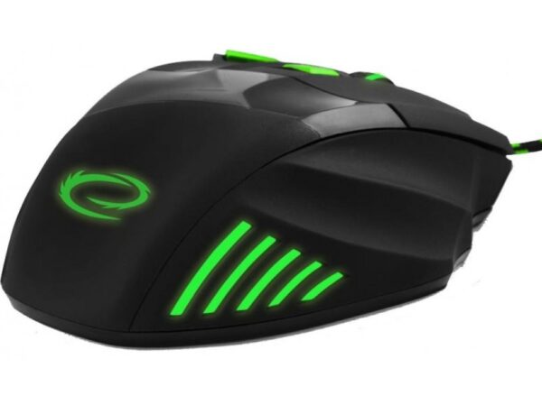 Esperanza Wolf Gaming Ποντίκι Ενσύρματο Μαύρο / Πράσινο 7 Keys 2400dpi EGM201G