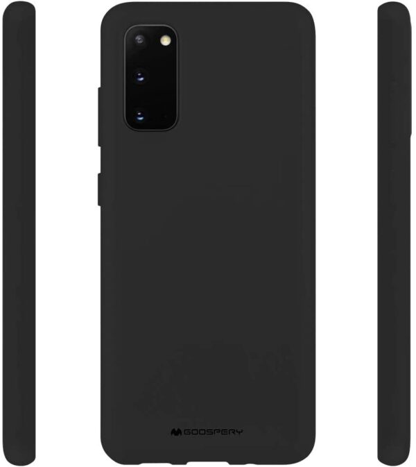 Θήκη Samsung Galaxy S20 Σιλικόνης Μαύρη Goospery Soft Feeling Silicone Case Black