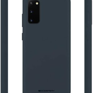 Θήκη Samsung Galaxy S20 Σιλικόνης Σκούρο Μπλε Goospery Soft Feeling Silicone Case Midnight Blue