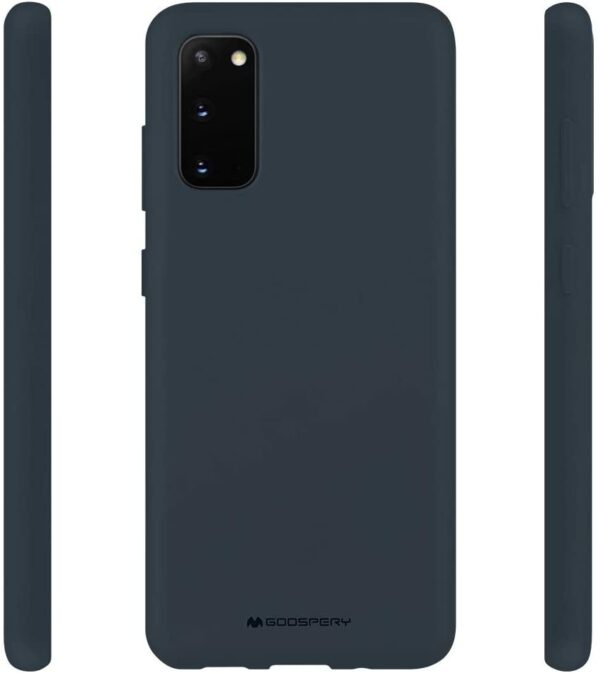 Θήκη Samsung Galaxy S20 Σιλικόνης Σκούρο Μπλε Goospery Soft Feeling Silicone Case Midnight Blue