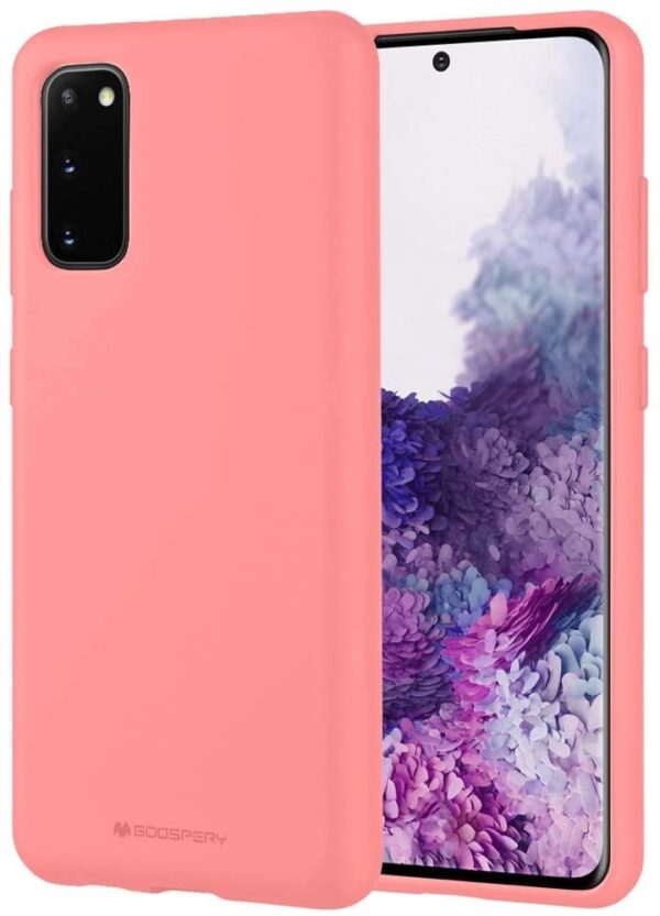Θήκη Samsung Galaxy S20 Σιλικόνης Ροζ Goospery Soft Feeling Silicone Case Pink