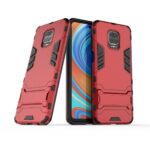 Σκληρή Θήκη Xiaomi Redmi Note 9S / 9 Pro / 9 Pro Max Κόκκινη PC + TPU Shockproof Protective Case with Holder Red