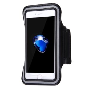 Sport Armband Εως 5.5'' Με Θέση Για Κλειδιά Και HandsFree Case with Earphone Hole and Key Μαύρο
