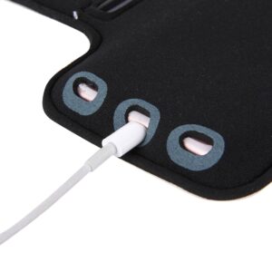 Sport Armband Εως 5.5'' Με Θέση Για Κλειδιά Και HandsFree Case with Earphone Hole and Key Μαύρο