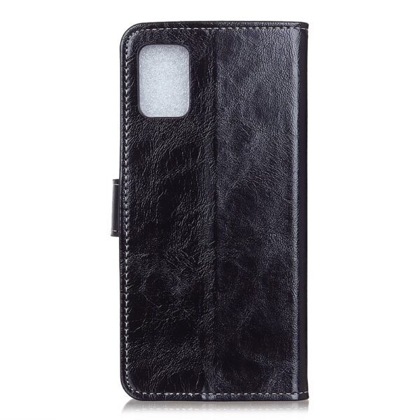 Θήκη Samsung Galaxy A71 Βιβλίο Μαύρο Retro Crazy Horse Texture Horizontal Flip Case Black